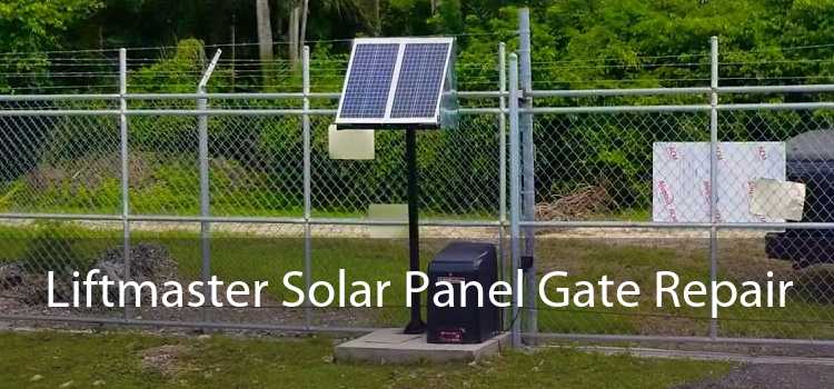 Liftmaster Solar Panel Gate Repair 